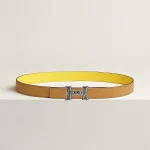 Mini Constance Touareg belt buckle & Reversible leather strap 24 mm